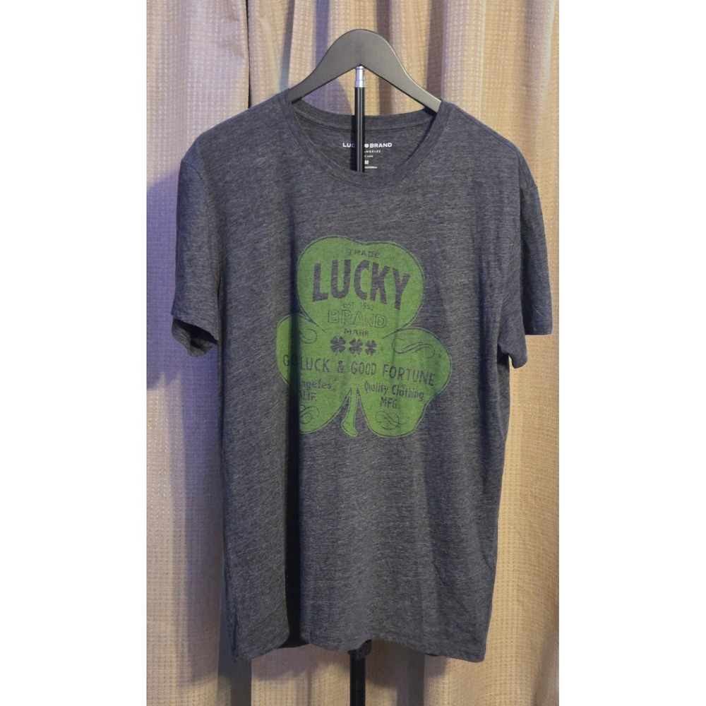 Lucky‎ Brand Good Luck & Good Fortune Graphic T-Shirt Men's Size Medium